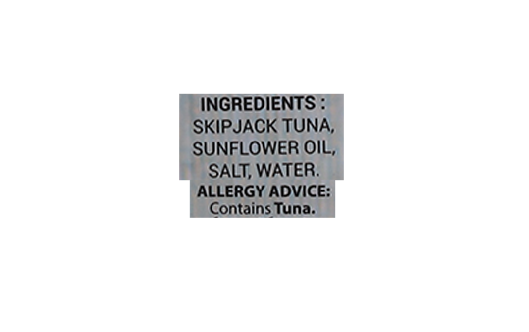 Tasty Nibbles Light Meat Tuna Chunks In Sunflower Oil   Tin  1.8 kilogram
